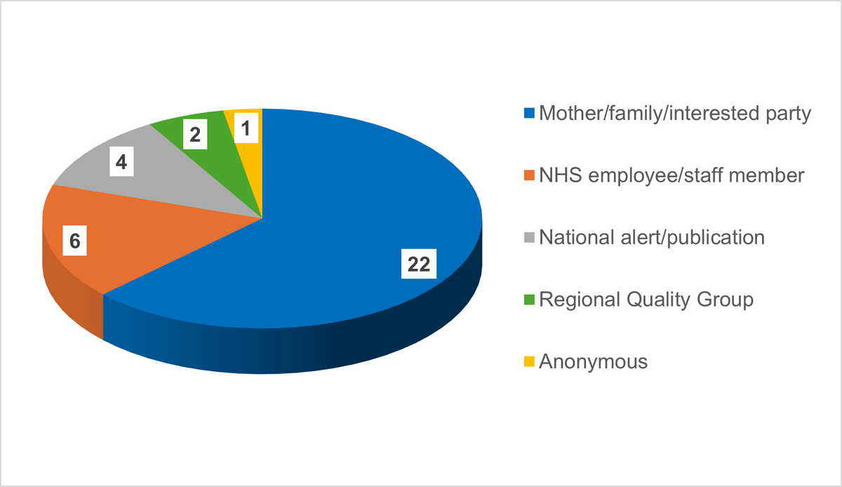 Figure 1 shows a pie chart of the sources who submitted safety concerns to HSSIB from October 2023 to June 2025.