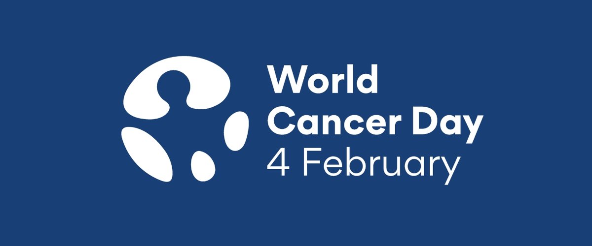 The World Cancer Day 2026 logo on a blue background.