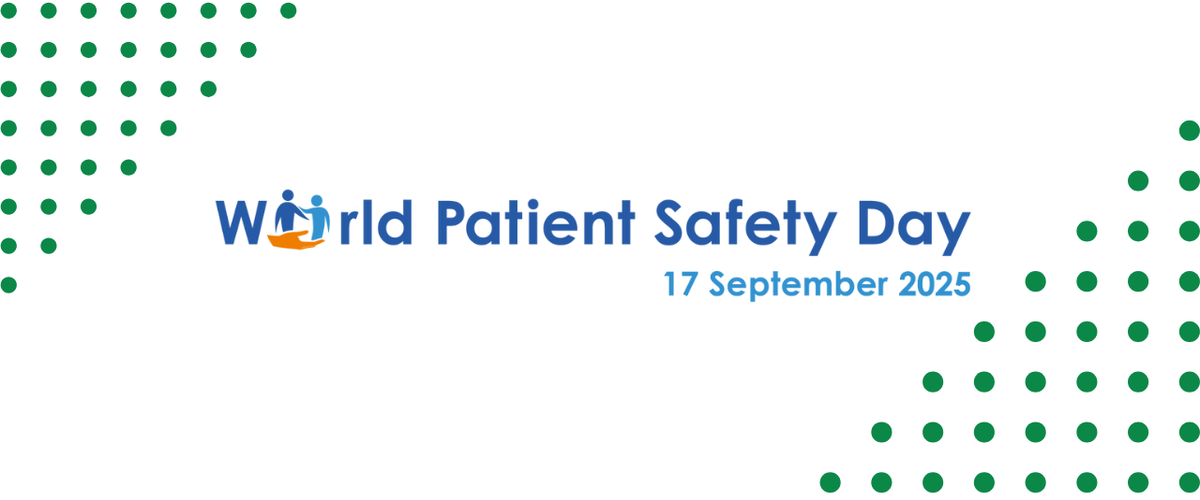 The logo for World Patient Safety Day 2025.