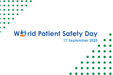 The logo for World Patient Safety Day 2025.