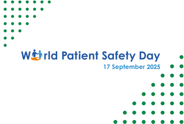 The logo for World Patient Safety Day 2025.